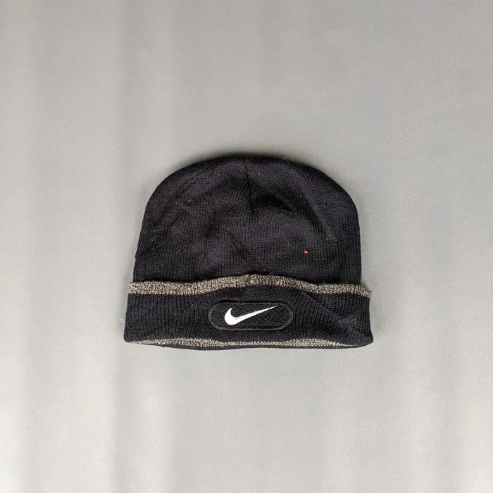 Topi Kupluk Beanie Rajut Unisex Pria Wanita NIKE VINTAGE Oval Logo