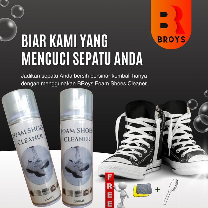 Broys Foam Shoes Cleaner / Pembersih Sepatu / Instant Cleaner / Foam Cleaner / Magic Foam / Busa Aja