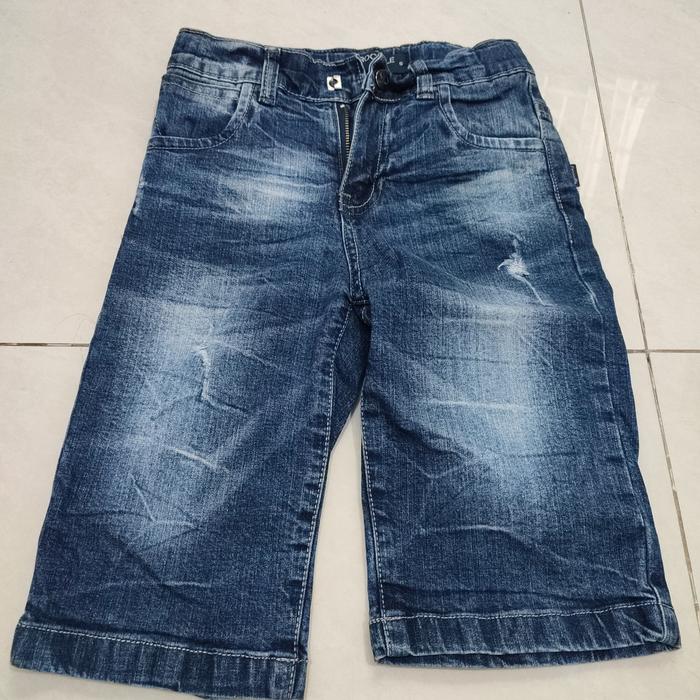 Celana pendek jeans anak laki Crocodile original biru dongker