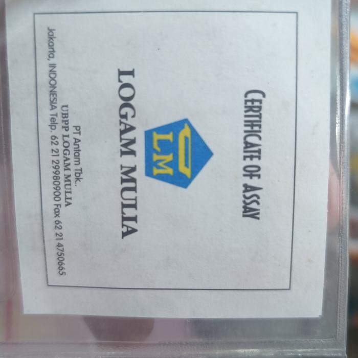 Emas Logam Mulia 1 gram Antam