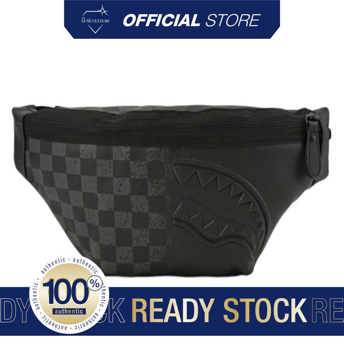 Sprayground Half Spritz Check Savvy Waistbag / Tas Branded Original