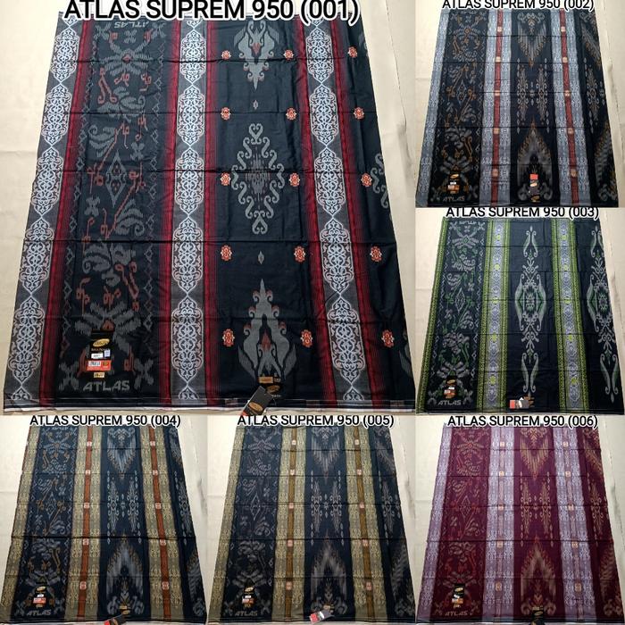 Sarung ATLAS Super Premium 950/955 Gold Original Motif BHS -Sarung Atlas Suprem Motif Songket BHS