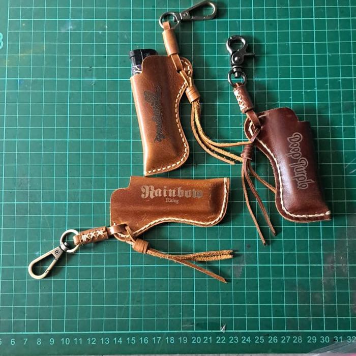 Leather Ligther Case Classic Rock Band