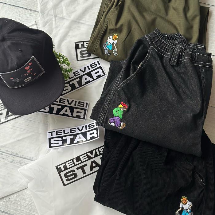 TELEVISI STAR celana denim straight pizza NEW ORIGINAL 100%