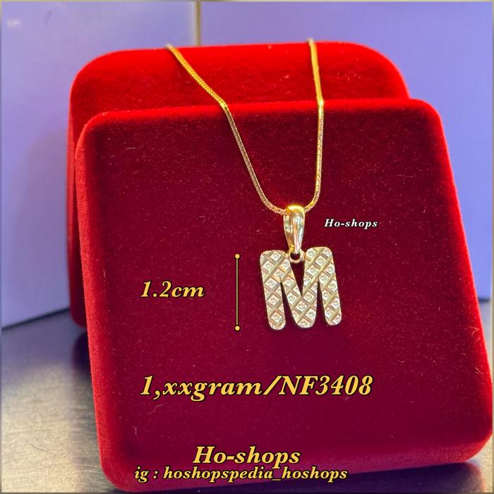Kalung Huruf Mas Kuning Kadar 700 Asli Emas