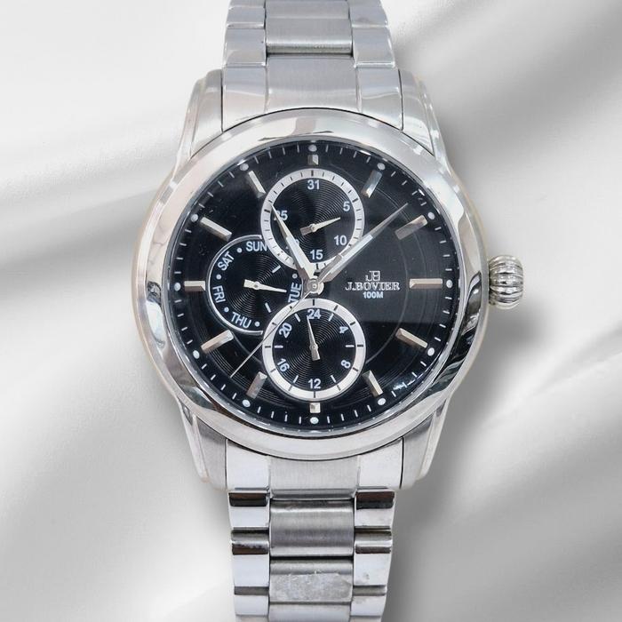 J.Bovier B08.1D224 silver dial black Original
