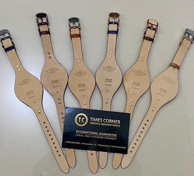 Strap Leather F0Ssil Ori Es4114 Es3838 Es4113 Es3616 Es3837 Es3625 Terlaris