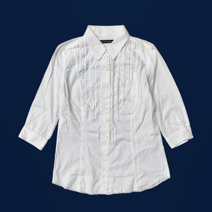 5351 pour less Femmes Ruffle 3/4 Sleeve Shirt