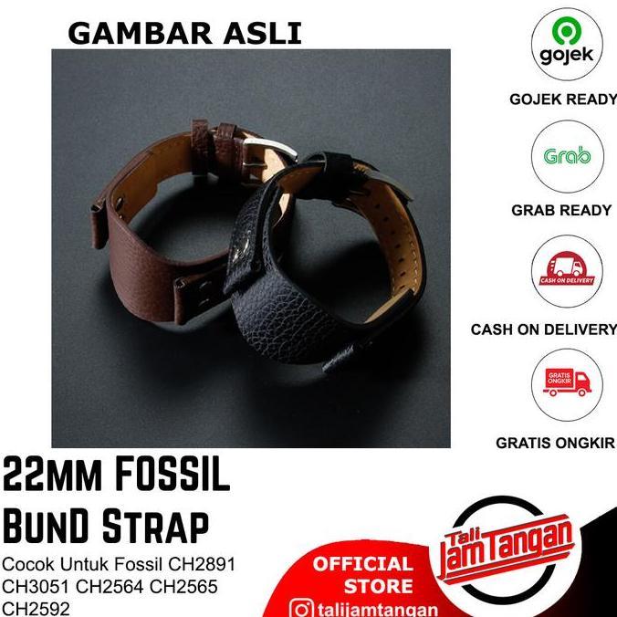 Tali Jam Tangan Bund Strap Untuk Fossil Ch2891 Ch3051 Ch2564 Ch2565 Terbaru