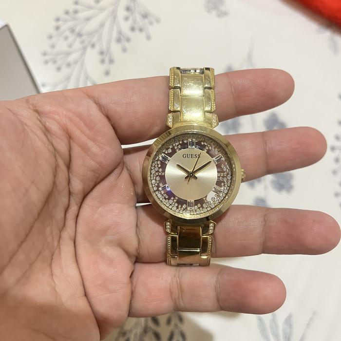 Original Guess Ladies Watch Gold CRYSTAL CLEAR - GW0470L2