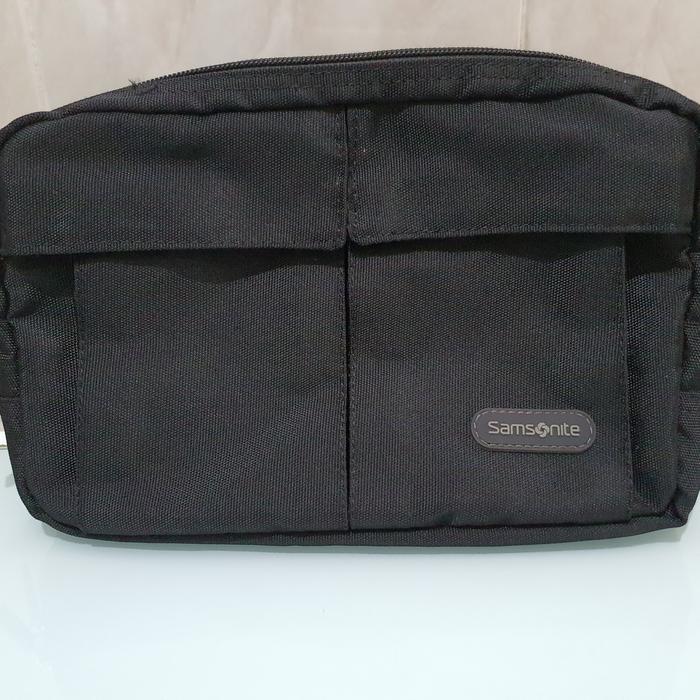 Tas Samsonite Shoulder Waist Bag - Black . 100% Original (second) Mulus seperti Baru.