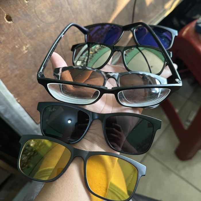 KACAMATA RAYBAN CLIP ON 5 IN 1 2201A ORIGINAL 100%