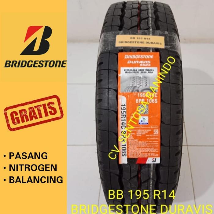 BAN BARU 195 R14 BS DURAVIS R624