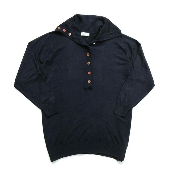 Vintage Aquascutum of london sailor Sweater jumper Full turtle Neck knitted  Handmade made in great 