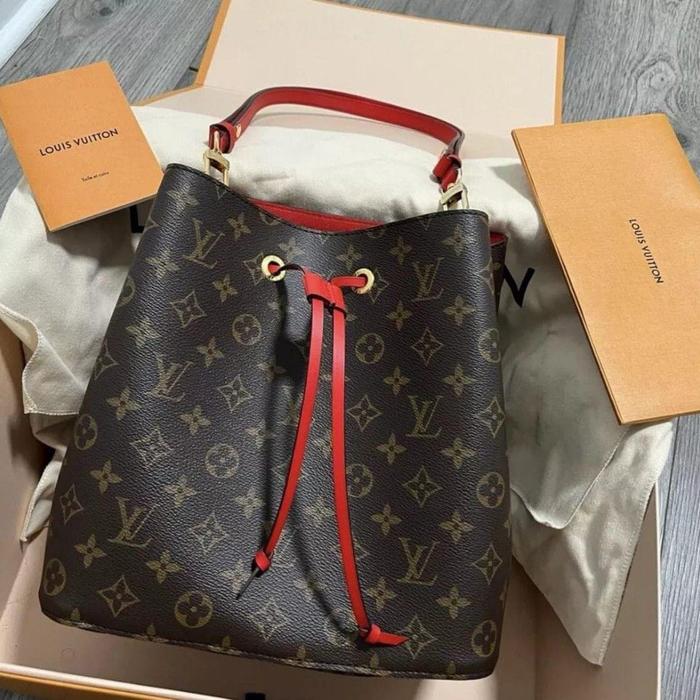 Authentic LV Neonoe Red Monogram Preloved