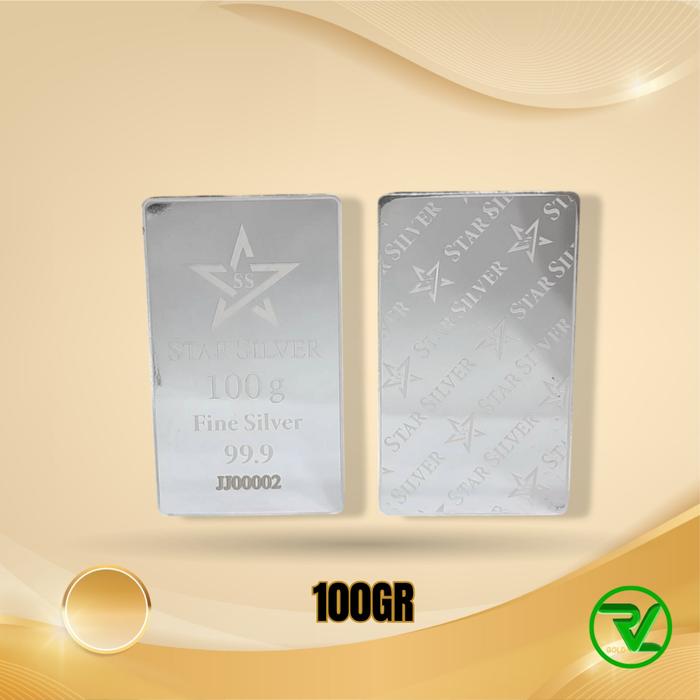 LOGAM MULIA (PERAK) - STARSILVER BERAT 100 GRAM
