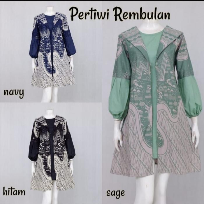 Tunik Batik Premium Pertiwi Rembulan