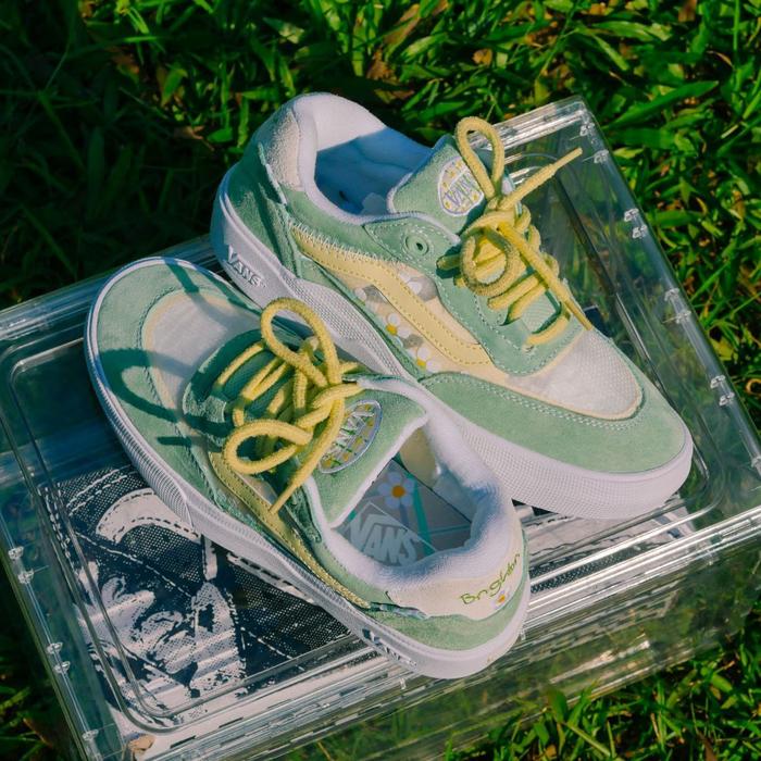 Sepatu Vans Skate Wayvee x Brighton Zeuner Pastel Green | Branded | Limited | Unisex