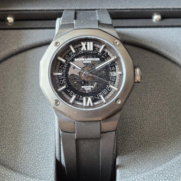 baume and mercier riviera baumatic skeleton