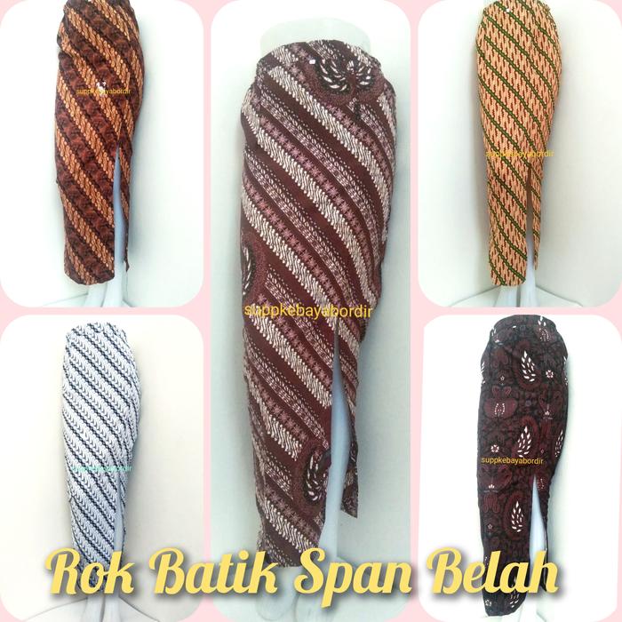 Rok Batik Span Belah