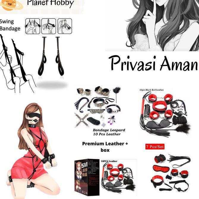 Borgol Bulu Cinta Bondage Set Aksesoris Lingerie Handcuff Tali Ikat