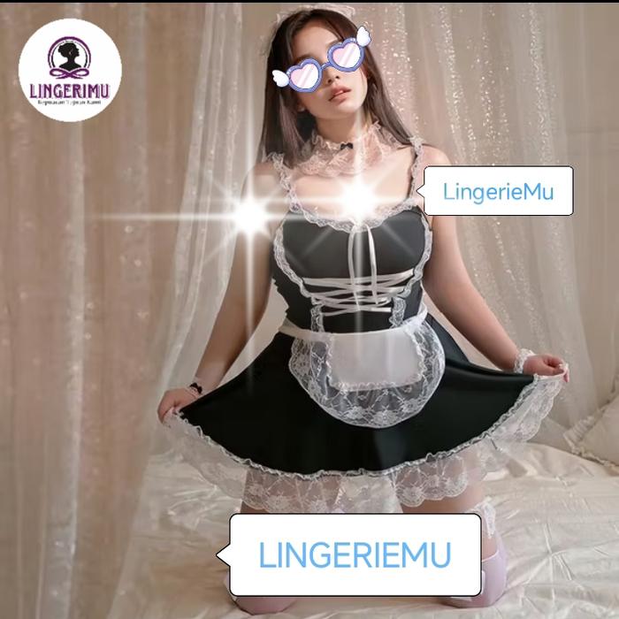 Lingerie Sexy Kostum Maid Dress Sleep Wear BISA JUMBO 612
