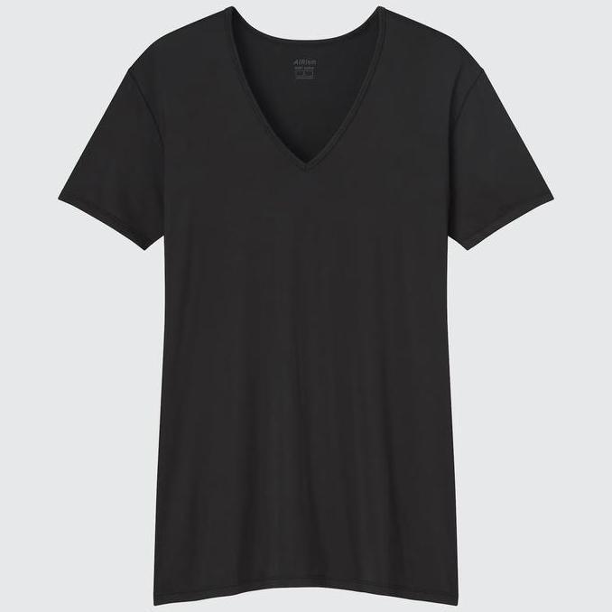 New Uniqlo Airism V-Neck Short-Sleeve T-Shirt [Pl]
