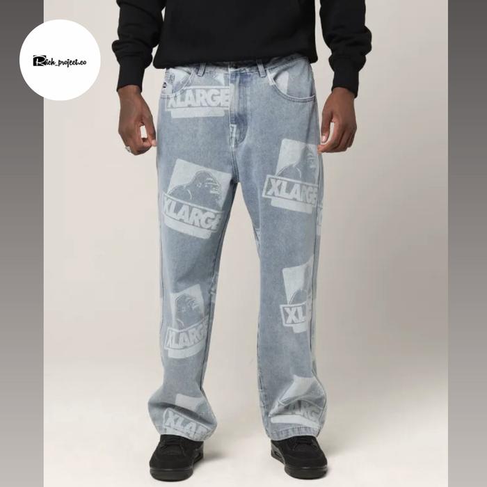 XLarge OG Stamp Denim Pants Blue