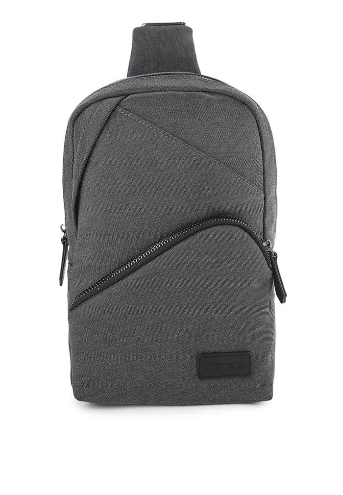 Pierre Cardin Tas Selempang Body Bag Sling Bag Kanvas Hitam 9112832101BLA-Black