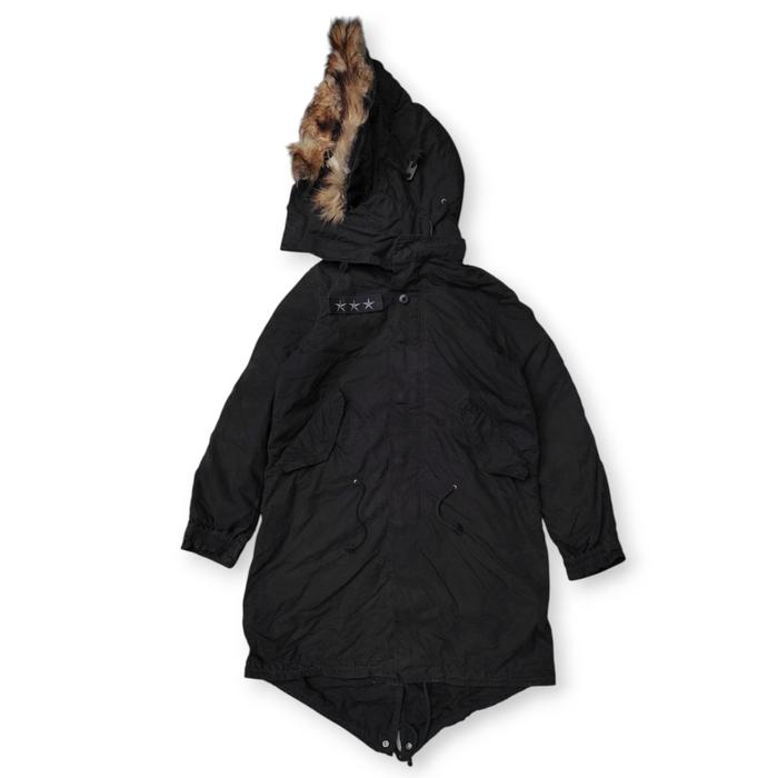 Avirex Sunfaded Hoodie Faux Fur Parka Fishtail Jacket