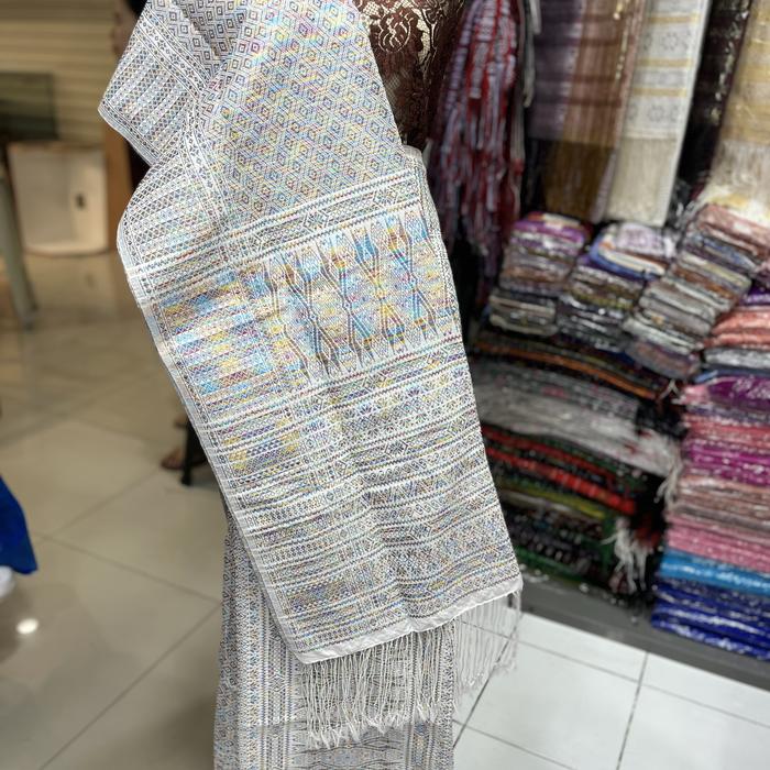 Songket TTS tumtuman tanpa sambung full purada kristal pelangi mewah
