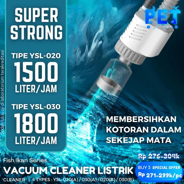 Terjangkau ELEKTRIK VACUUM AQUARIUM KOLAM SIPHON SIFON SIPON VAKUM CLEANER PENGURAS PENYEDOT KURAS P
