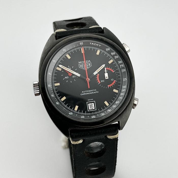 HEUER MONZA Chronograph Calibre 15 Black PVD Case 150.501