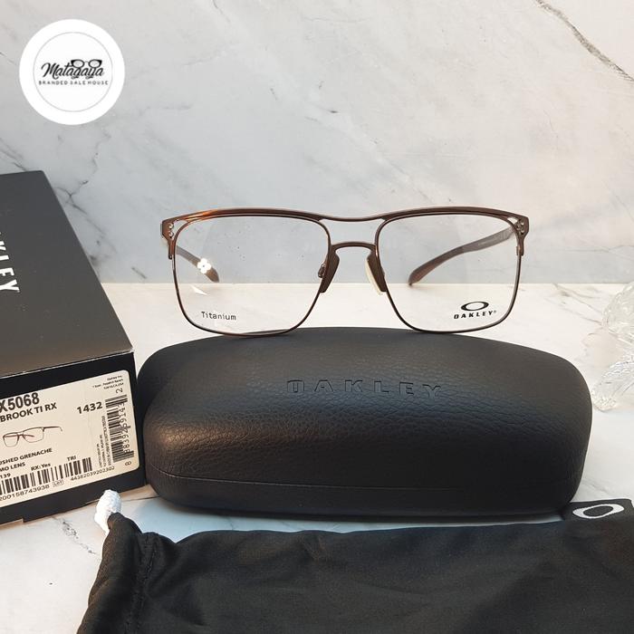 Frame Kacamata Pria Original Oakley HOLBROOK TI RX OX5068 0355 FRAME BRUSHED GREENACHE TITANIUM LUXU