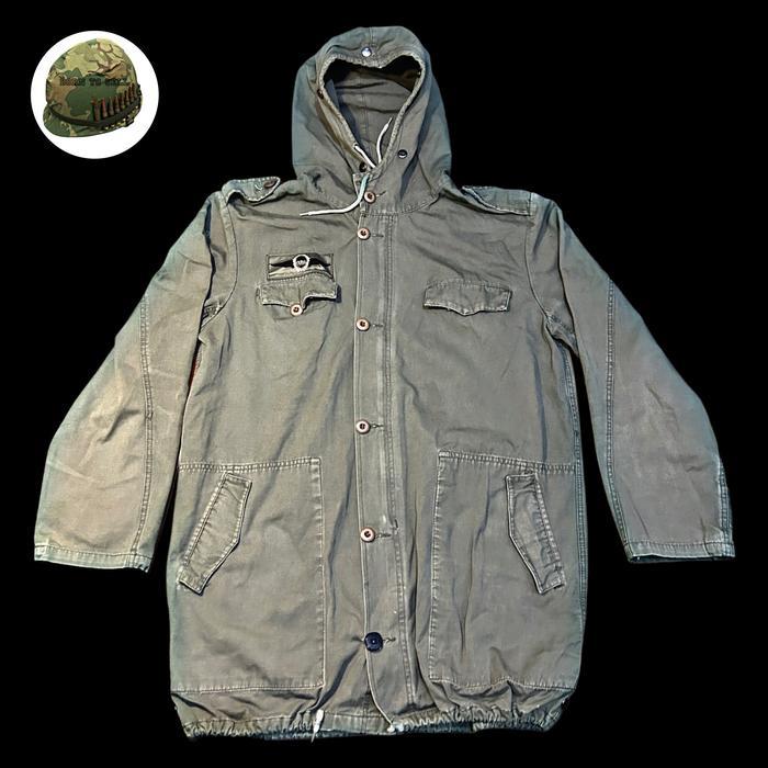 Vintage 1990 90s Parka Militer Tentara Jerman Barat moleskin original jadul lawas