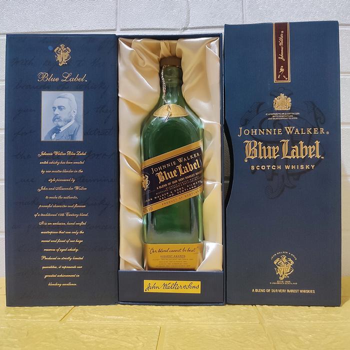 koleksi botol bekas_ blue label, limited rare