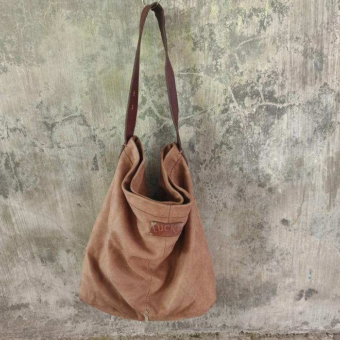 VTG navajo hobo totebag brown suede slouchy bag LUCKY BRAND USA