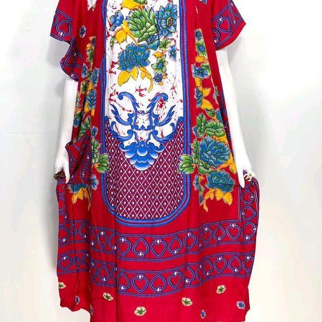 Daster Hengky Kancing Mutiara Jumbo Ld 140 / Papan Melati Motif Anggrek Ayu Terbaru