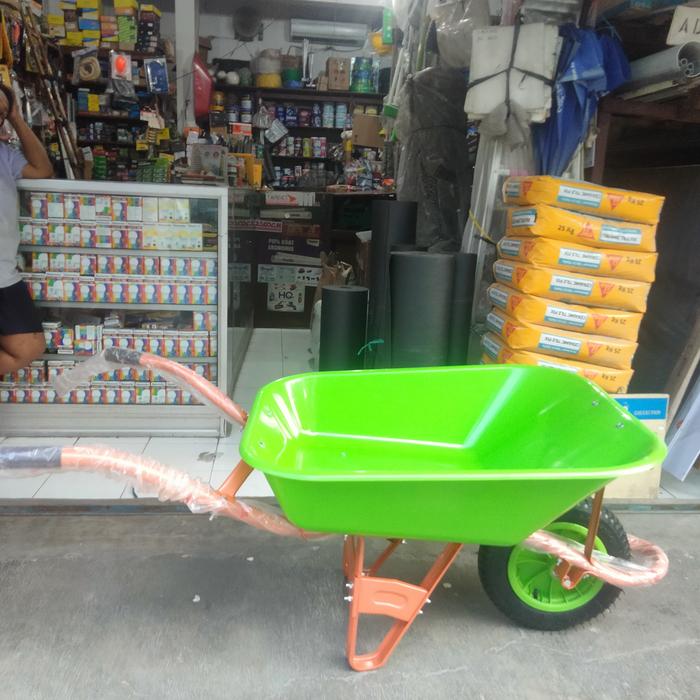 Gerobak pasir PVC Bagus/Gerobak Sorong angkong Bak Fiber