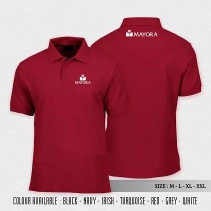 Rhh-1823 Kaos Baju Polo Pria Wanita Pt Mayora Indah Tbk / Tshirt Kerah / Distro / Cod Rhh-1823