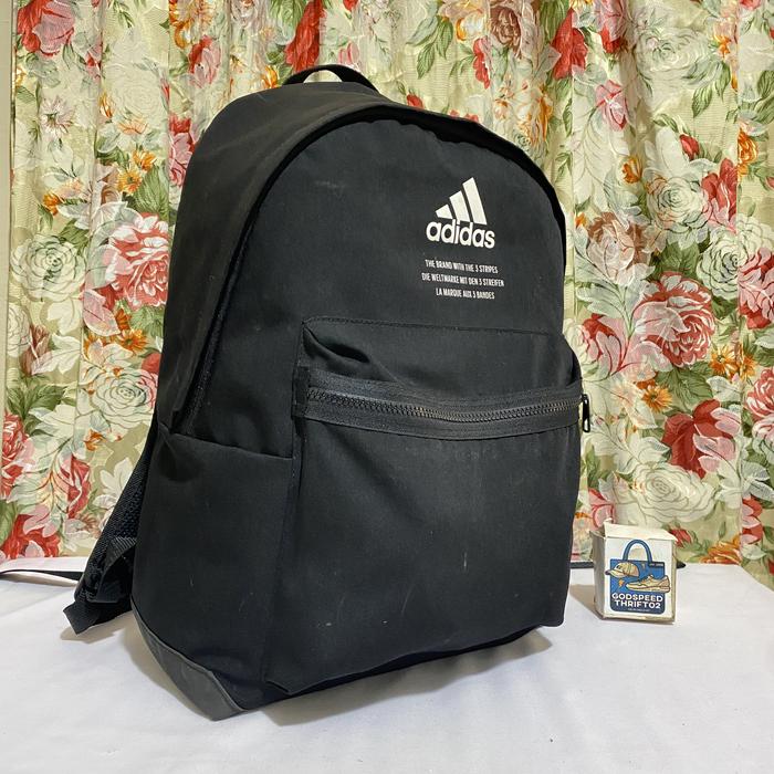 Bagpack Adidas Classic Fabric Backpack Three Stripes Black series HB1336 Original