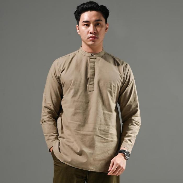 HAJJ by KAUM ADAM - Kemeja koko modern bahan premium lengan panjang kancing full sampai bawah