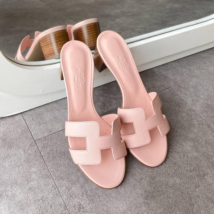 Hermes Oasis Sandal Epsom Leather Rose Pale
