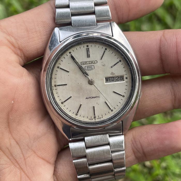Jam Tangan Seiko 5 vintage Automatic Japan 7009A jadul kuno antik pria fashion classic original