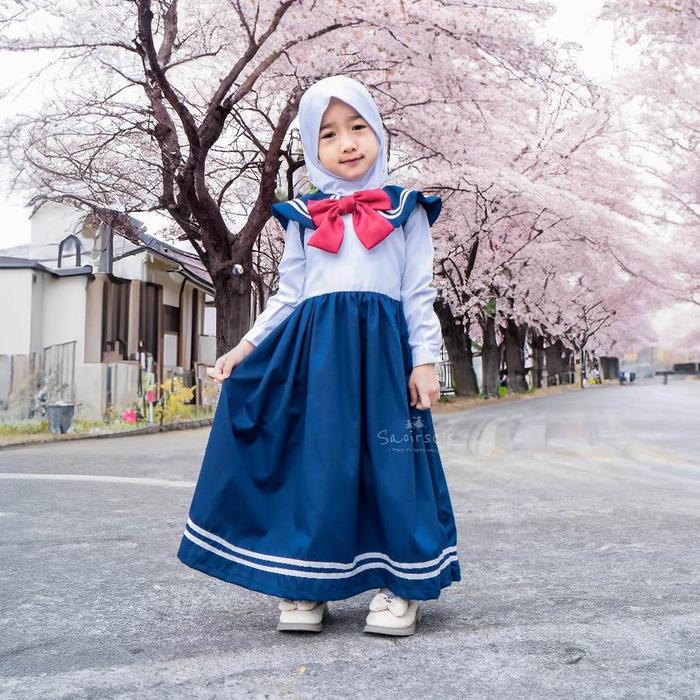 New SAOIRSE'S Sailormoon II - Seragam Anak TK/PAUD Seifuku Sekolah Jepang Perempuan Gamis Tanpa Hija