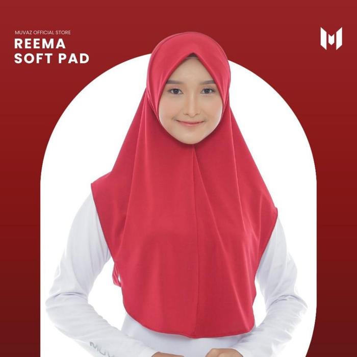 Muvaz Reema SoftPad Hijab Olahraga - Jilbab Olahraga Sport Dengan SoftPad