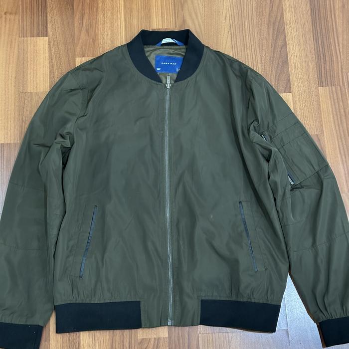 Jaket Hijau Zara Man Original Second