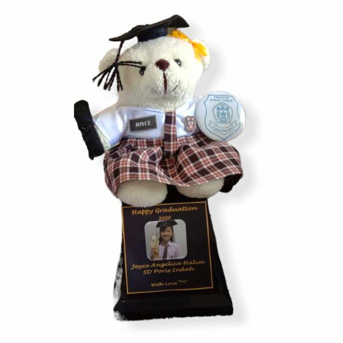 PIALA BONEKA WISUDA CUSTOM SERAGAM SEKOLAH