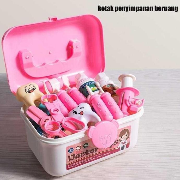 71PCS MAINAN DOKTER ANAK SET LENGKAP DENGAN BONEKA BAYI DAN KOTAK PENYIMPANAN / ANAK MEDICAL TOYS/DO
