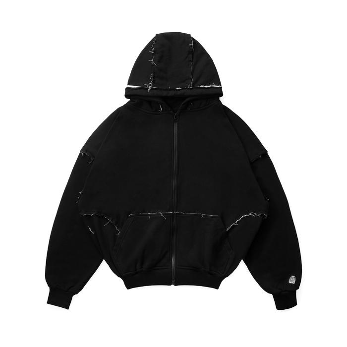 FAITH FADE - Raw Edges Boxy Hoodie